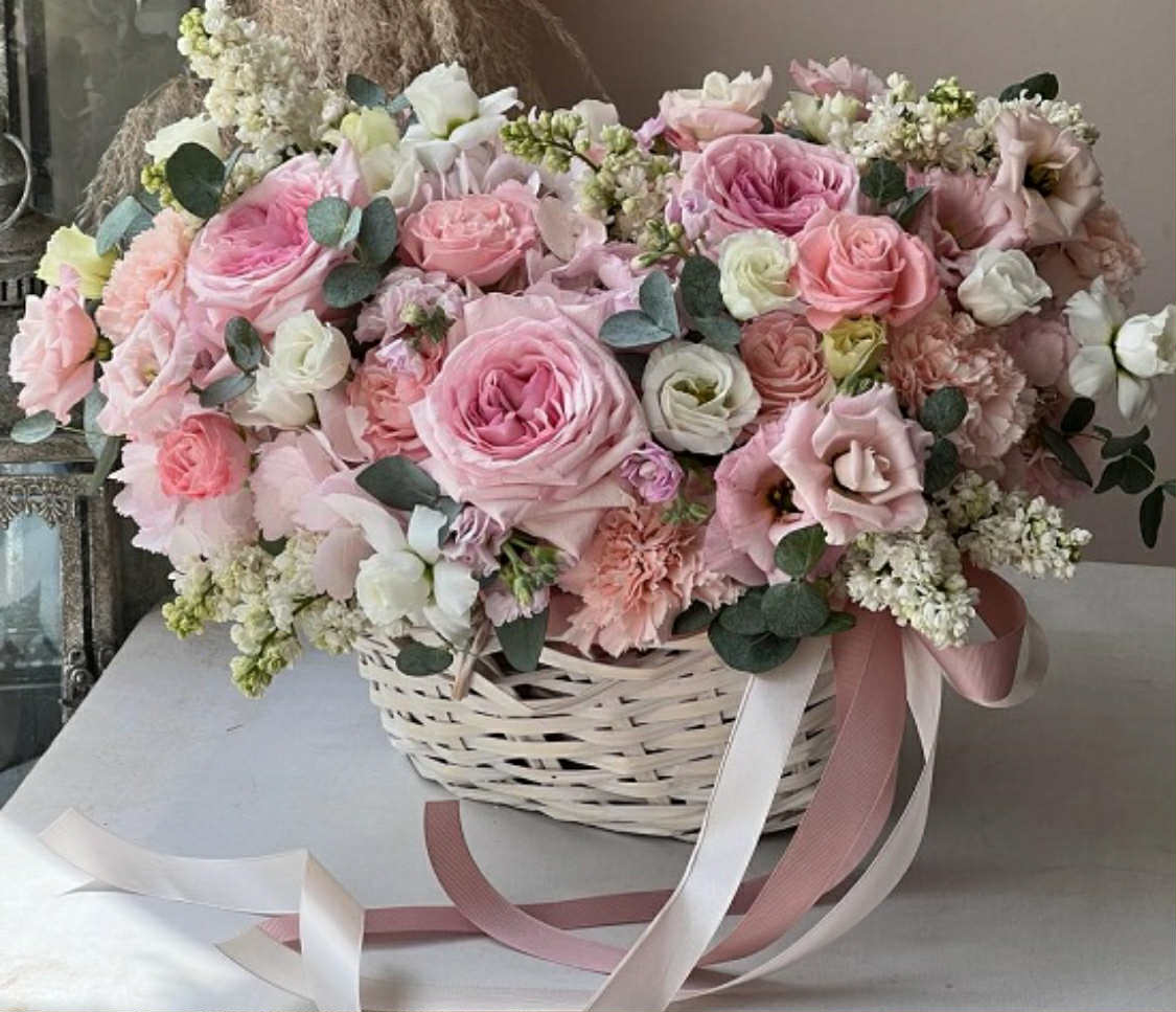 Blush Elegance Basket