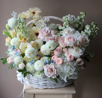 Ivory Elegance Basket